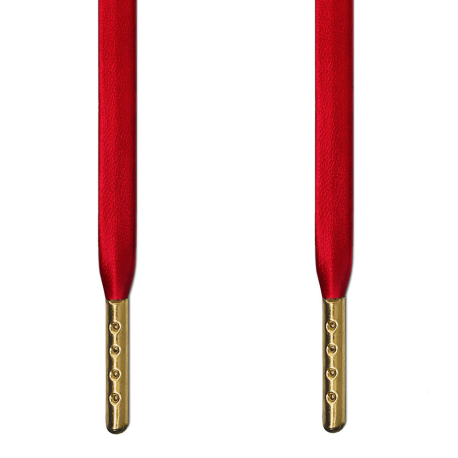 Buy Red and Black Shoelaces: Premium Laces + Gold Tips