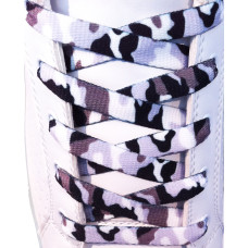 Grayscale army shoelaces