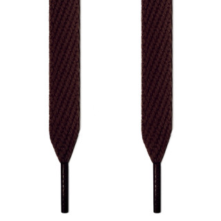 Extra wide dark brown shoelaces