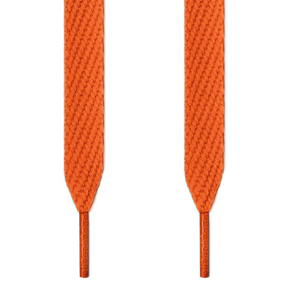 blue and orange shoelaces