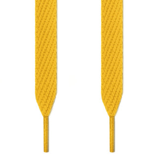 Extra wide yellow shoelaces