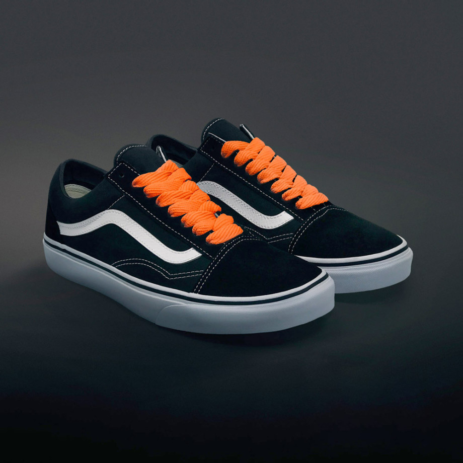 vans orange laces