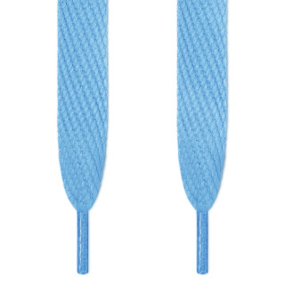 Super wide light blue shoelaces