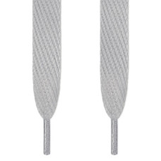 Super wide light gray shoelaces