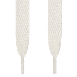 Super wide white shoelaces