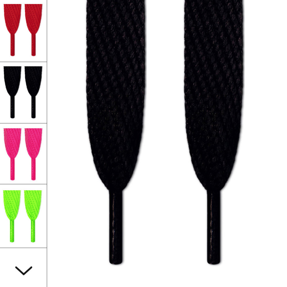 wide black shoelaces