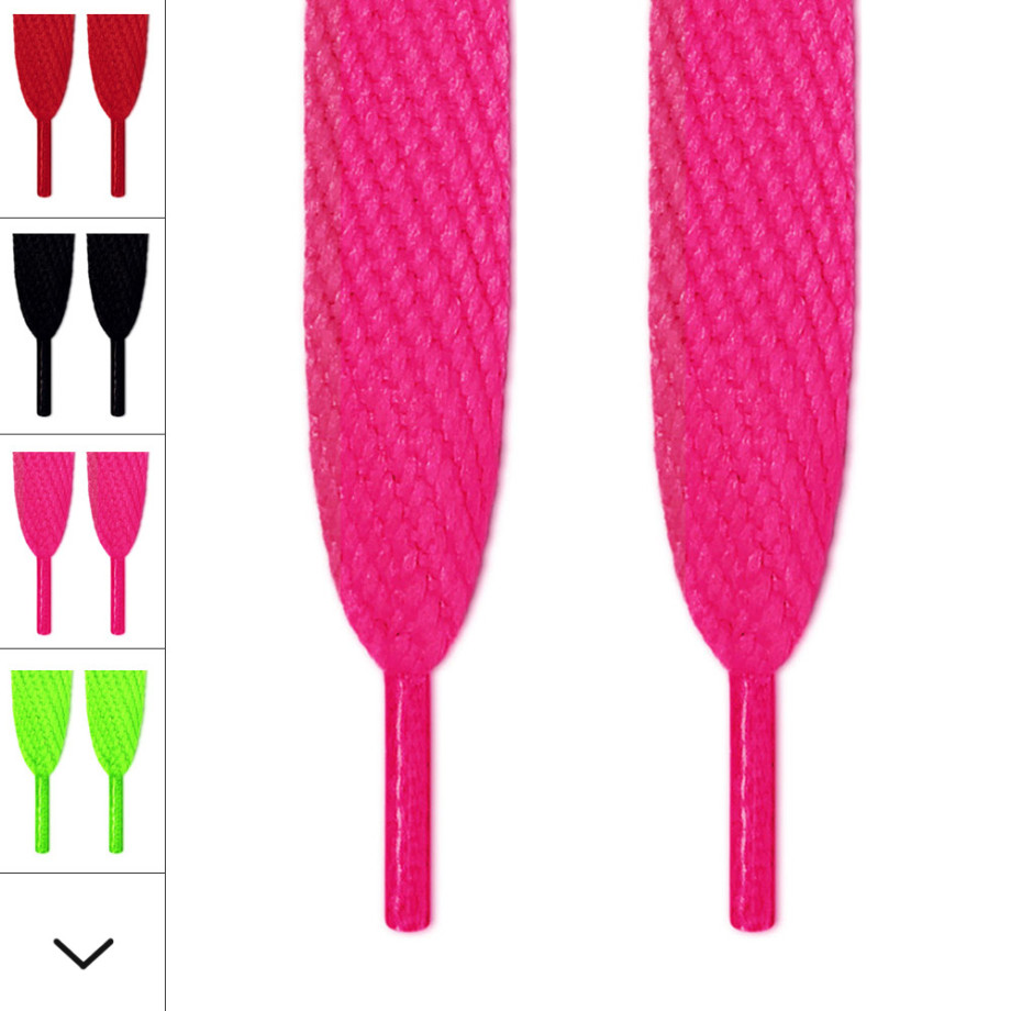 Super Wide Flat Hot Pink Shoelaces ← Make your sneakers cool and unique