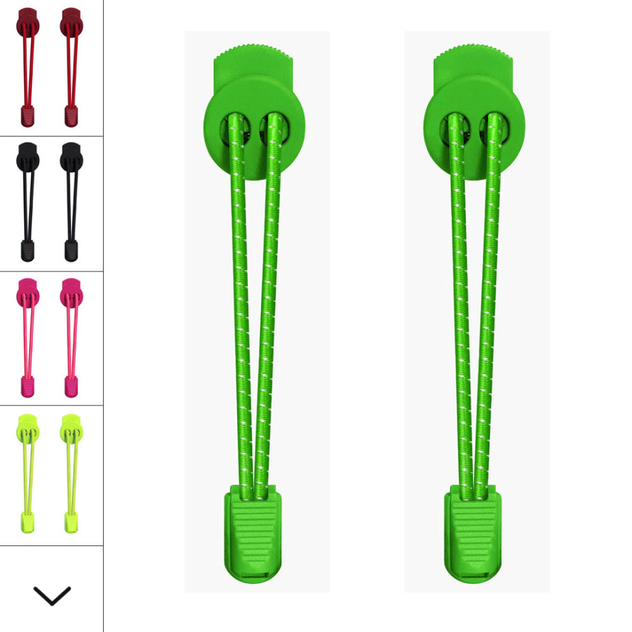 Buy Elastic Reflective Neon Green Laces Here