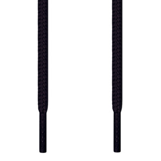 Round black shoelaces