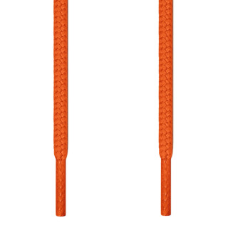 Round orange shoelaces