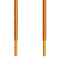 Round brown/yellow shoelaces