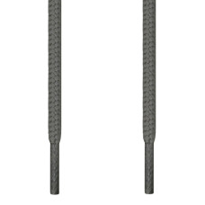 Round dark gray shoelaces