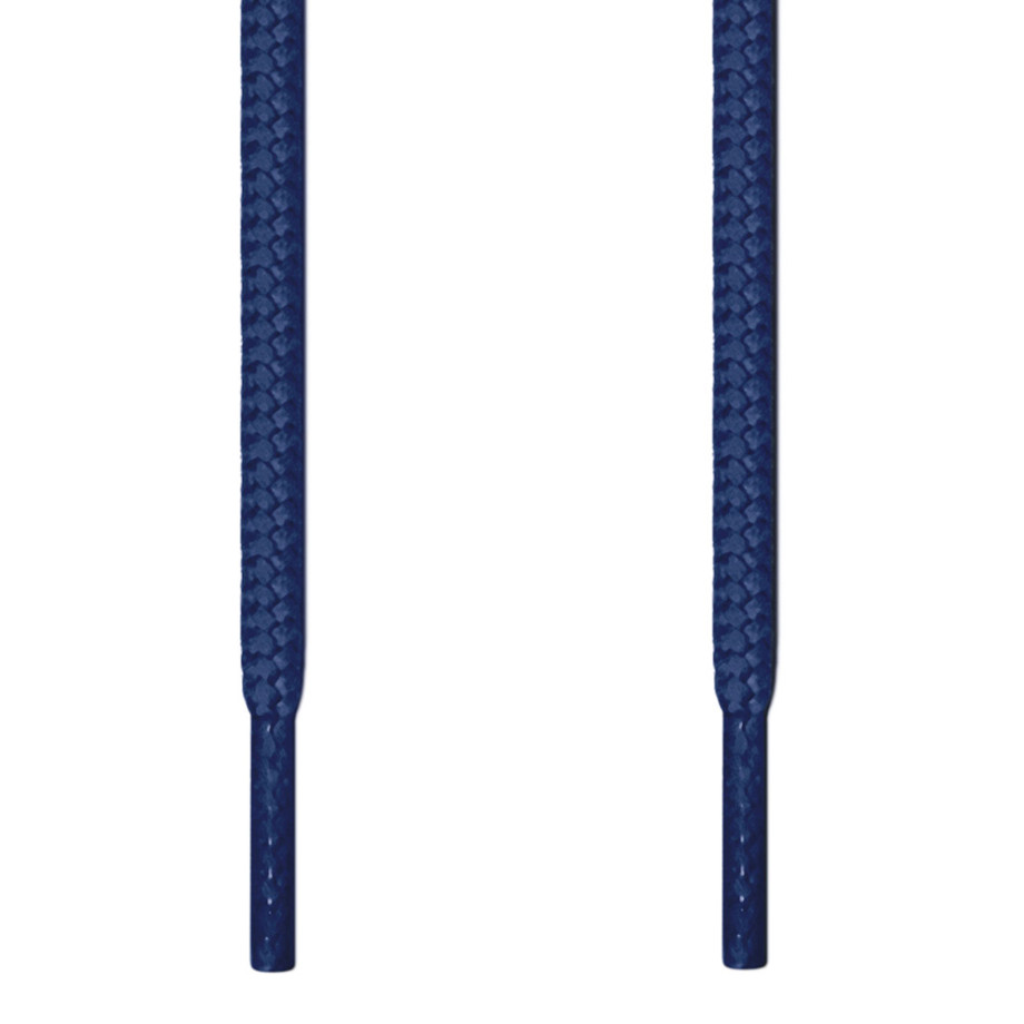 Round Navy Blue Shoelaces. ← Commonly 