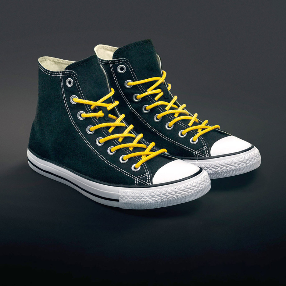 black converse yellow laces