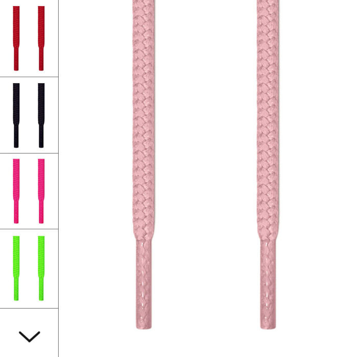 Round pink shoelaces