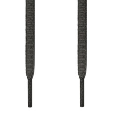 Oval dark gray shoelaces