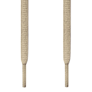 Oval light brown shoelaces