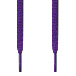 Oval purple shoelaces
