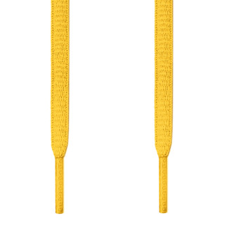 Oval yellow shoelaces