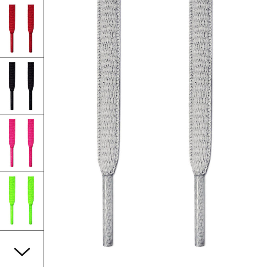 Grey trainer hot sale laces
