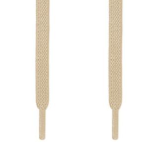 Elastic Flat Light Brown Shoelaces (No Tie)