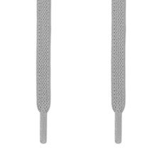 Elastic Flat Light Gray Shoelaces (No Tie)