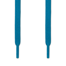 Elastic turquoise-blue shoelaces (no tie)