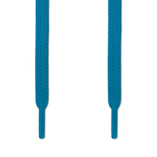 Elastic turquoise-blue shoelaces (no tie)