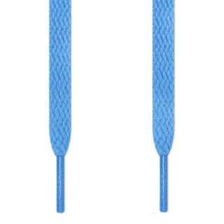 Flat light blue shoelaces