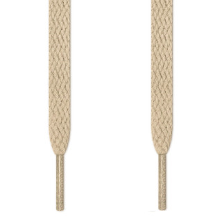 Flat light brown shoelaces