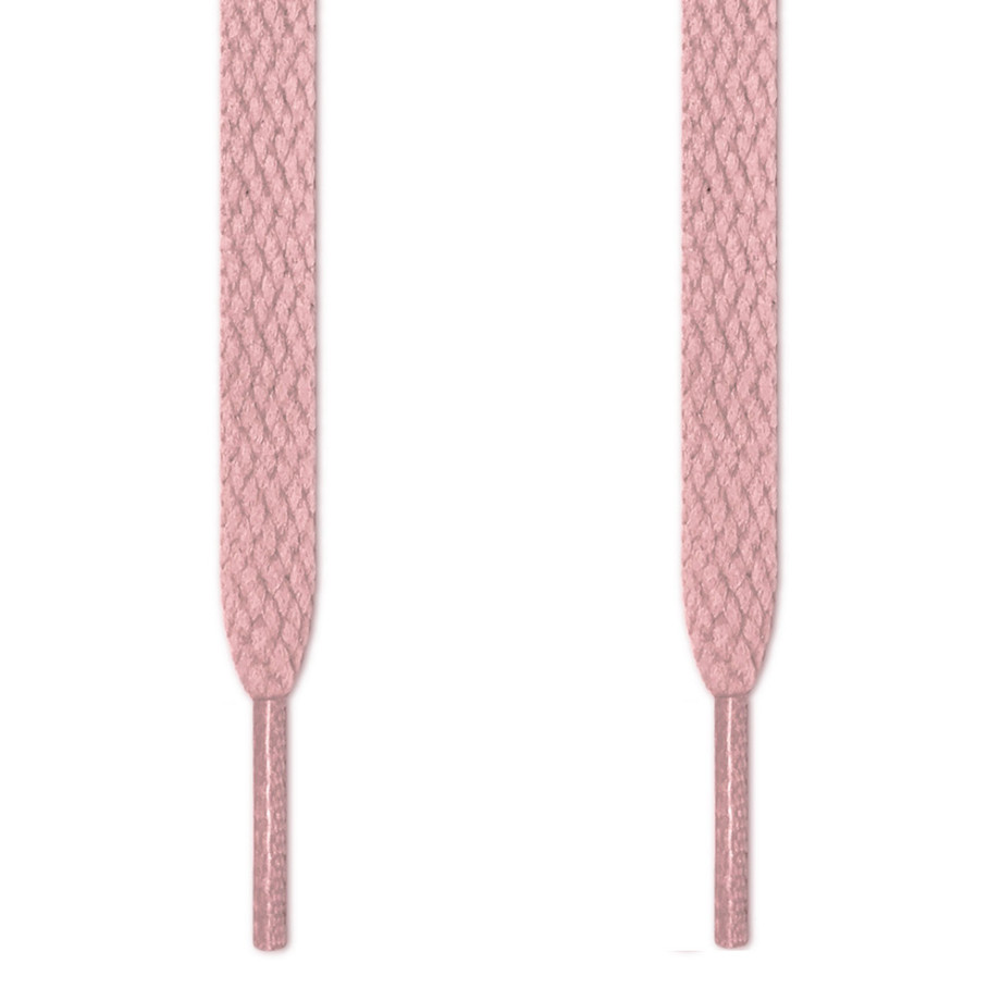 Flat Pink Shoelaces ← Laces made of high quality fabric