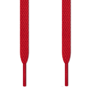 Flat red shoelaces