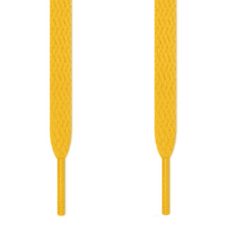 Flat yellow shoelaces