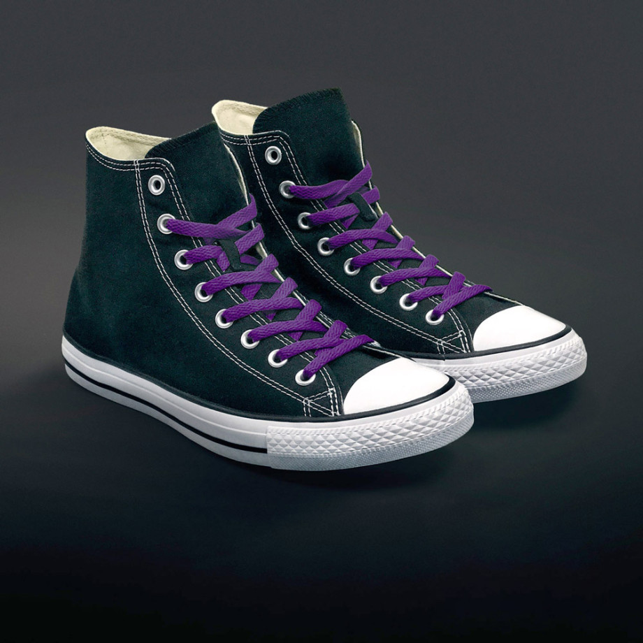 converse purple laces