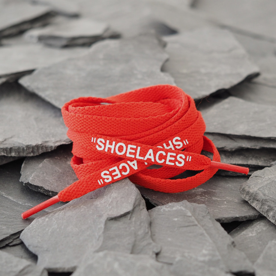 Registratie sympathie uitzetten Red OFF-White Shoelaces to create a unique combo with your kicks.
